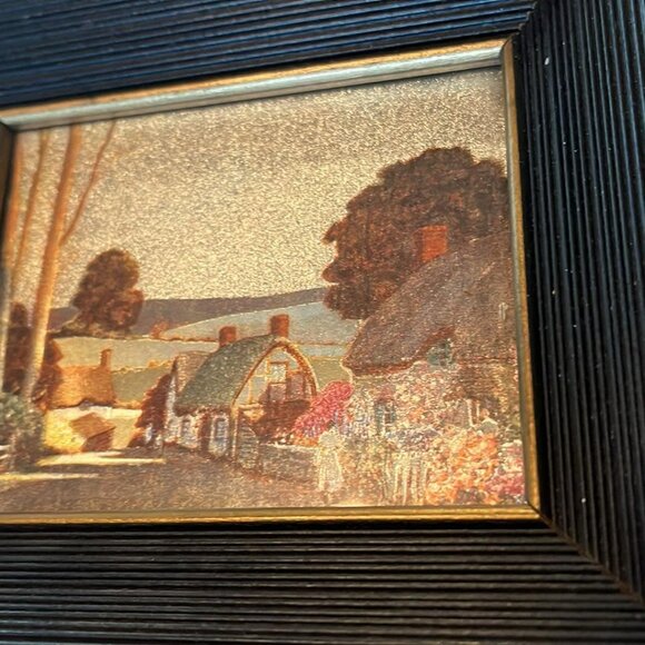 Vintage Framed Foil Art Wall Decor MCM Hollywood Regent - Picture 10 of 10